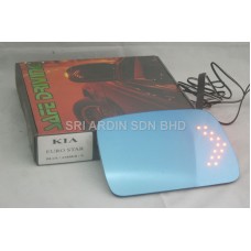 Kia Picanto 05 Blue Side Mirror w LED Signal